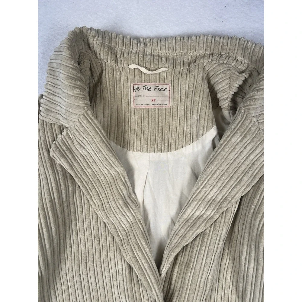 Free People Everly‎ Corduroy Oversized Long Blazer Jacket XS